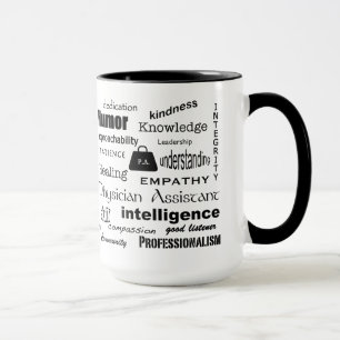 Ärztin Assistant-Word Cloud/Black Tasse