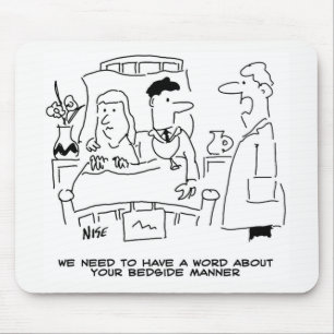 Ärztin Bettwäscherin nicht ganz richtig Mousepad