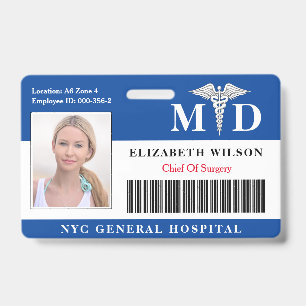 Ärztin Foto-ID des Krankenhauses Medizinischer M Ausweis