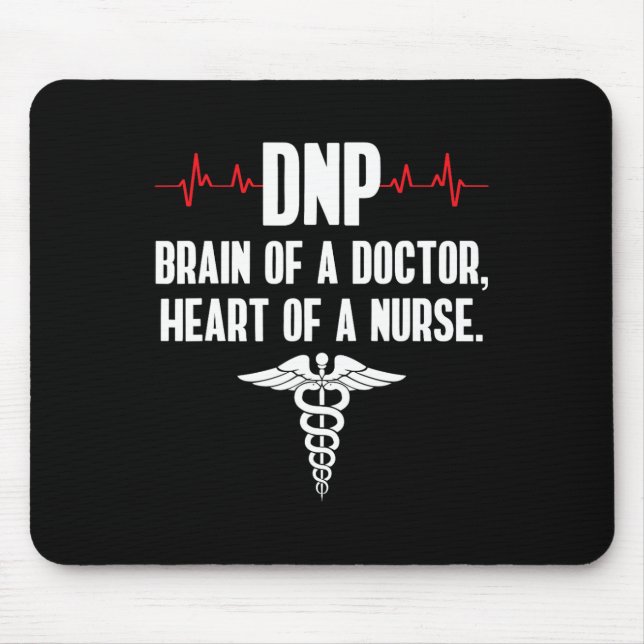 Ärztin für Pflegepraxis Gehirn Rn Nurse Da1 Mousepad (Vorne)