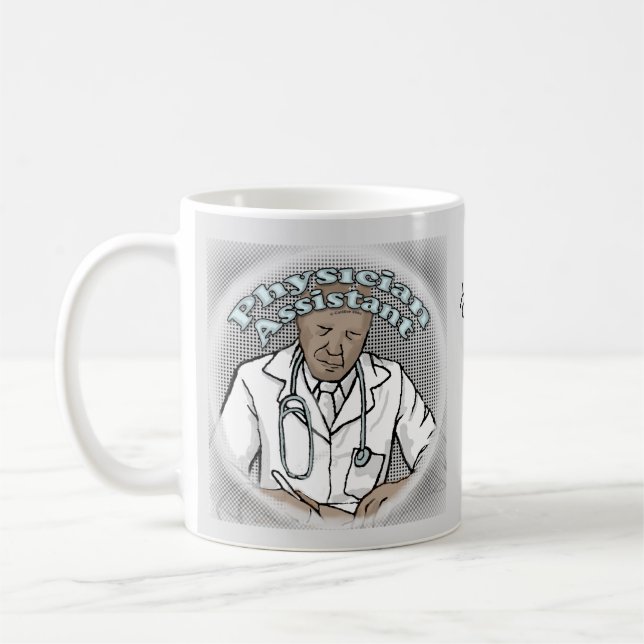 Ärztin für Schwarze Kaffeetasse (Links)