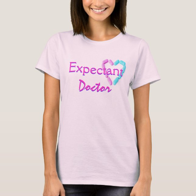 Ärztin in rosa T-Shirt (Vorderseite)