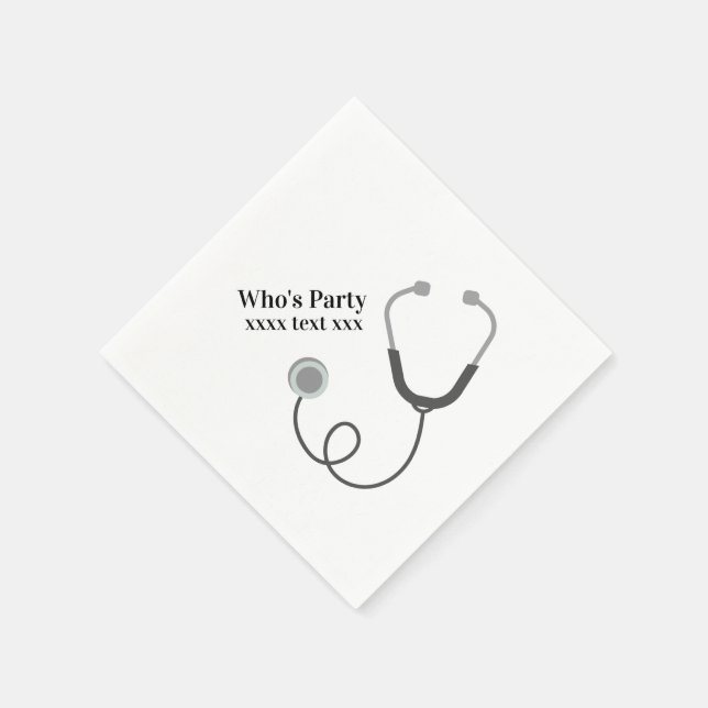 Ärztin, Krankenpflege, Medizin Serviette (Ecke)