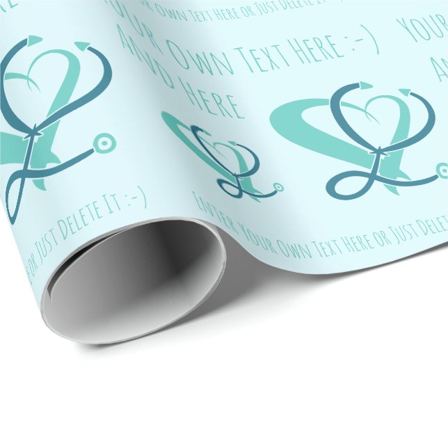 Ärztin, Krankenschwester, paramedizinisch, Geschen Geschenkpapier (Rolleneckpunkt)