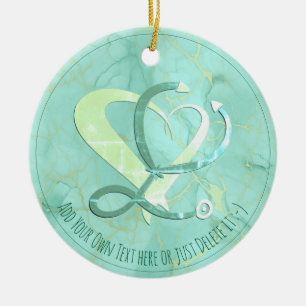 Ärztin, Krankenschwester, paramedizinisch, Geschen Keramik Ornament