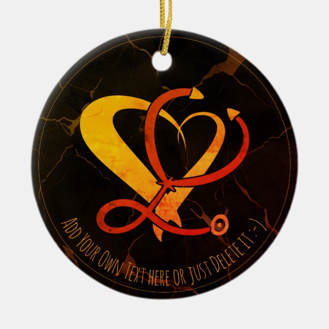 Ärztin, Krankenschwester, paramedizinisch, Geschen Keramik Ornament (Vorne)