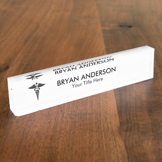 Ärztin Namensplakette (Seite)