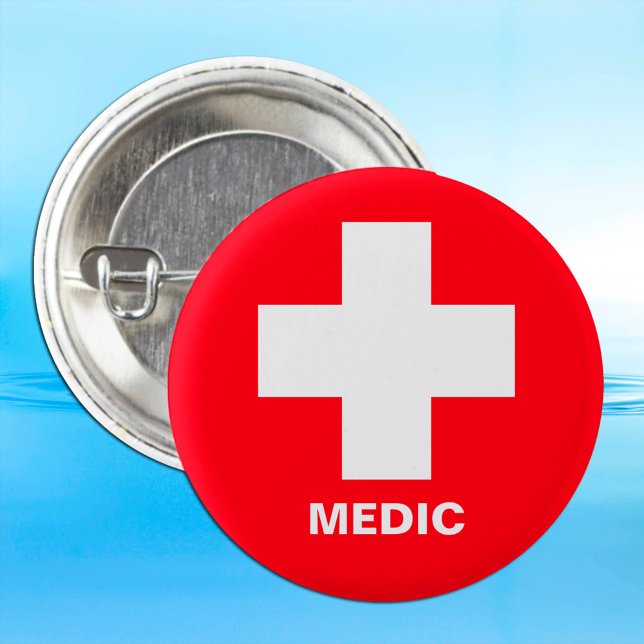 Ärztin und Erste Hilfe, Krankenwagen, Doktor Button (Von Creator hochgeladen)