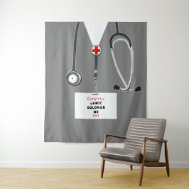 Ärztliche Abschluss Glückwunsch Wandteppich