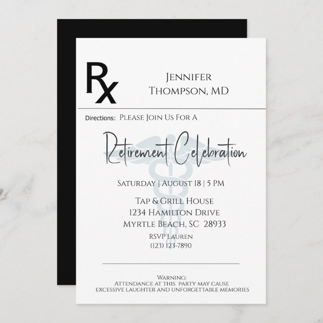 ärztliche Altersvorsorge - Aufforderung Einladung (Vorne/Hinten)