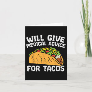 Ärztliche Beratung für Tacos Mexican Cinco de Mayo Karte