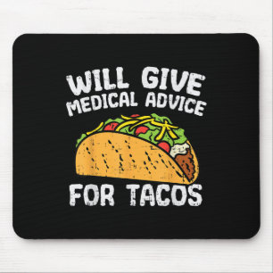 Ärztliche Beratung für Tacos Mexican Cinco de Mayo Mousepad