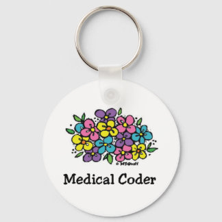 Ärztliche Coder Blooms1 Schlüsselanhänger