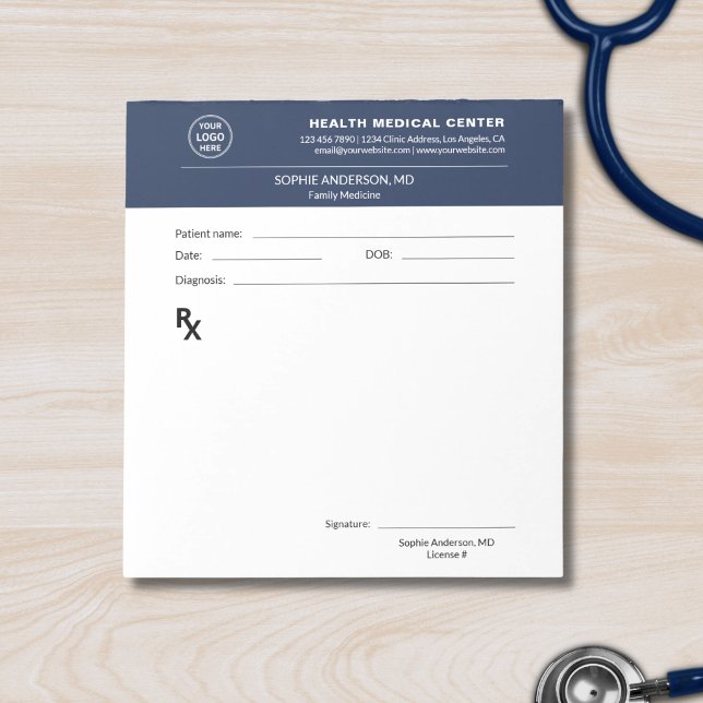 Ärztliche Klinik Rezept Notizblock (Medical Clinic Doctor Prescription Notepad)