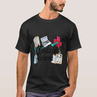 Ärztliche Platten Stethoscope Medical Assistant Nu T-Shirt