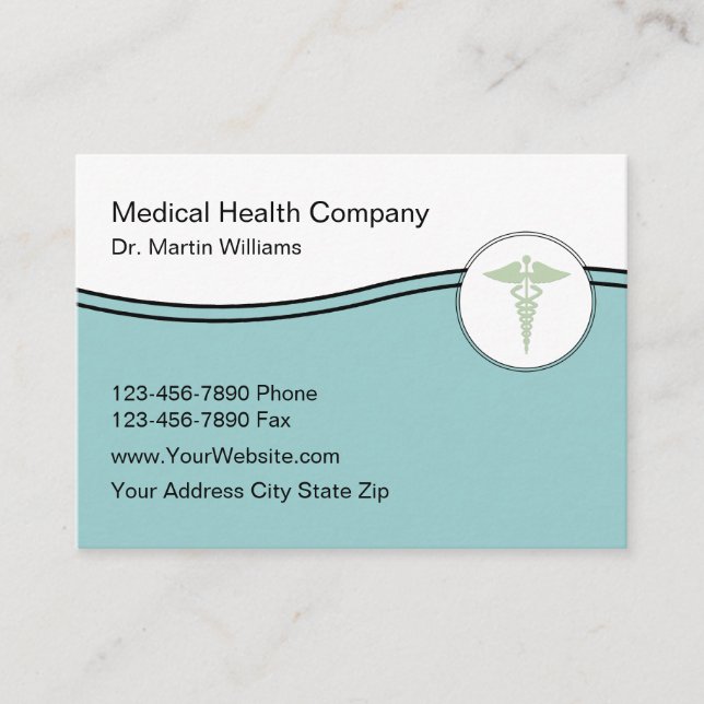 Ärztliche Theme Doctor Office Business Cards Visitenkarte (Vorderseite)