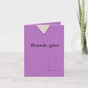 Ärztliche Untersuchung Krankenpflege Violet Vielen Dankeskarte