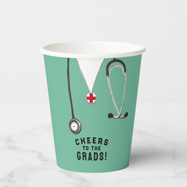 Ärztlicher Abschluss Pappbecher (Vorderseite)