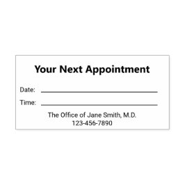 Ärztlicher Arzt Ihre nächste Erinnerung Permastempel