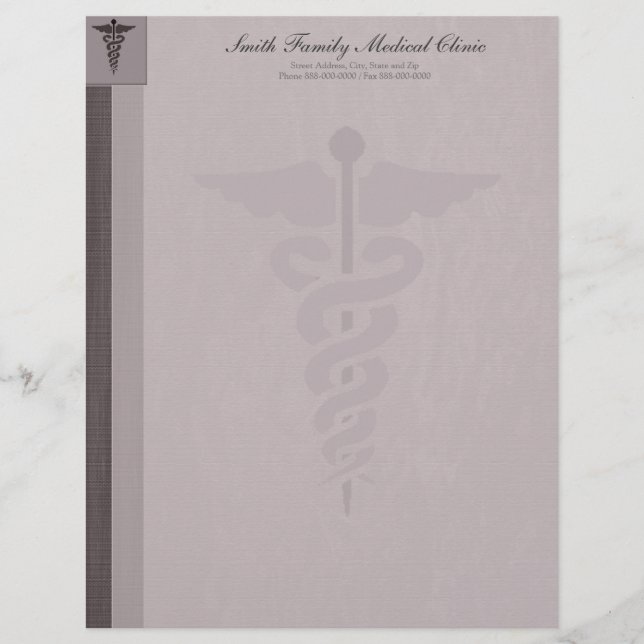 Ärztlicher Arzt Letterhead Briefkopf (Vorderseite)