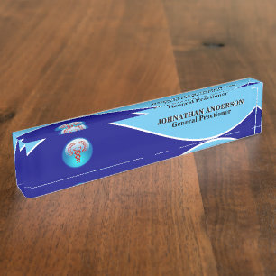 Ärztlicher Arzt medizinischer Versorgung Rote Kadu Namensplakette