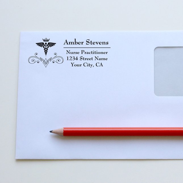 Ärztlicher Krankenpfleger Caduceus Permastempel (Von Creator hochgeladen)