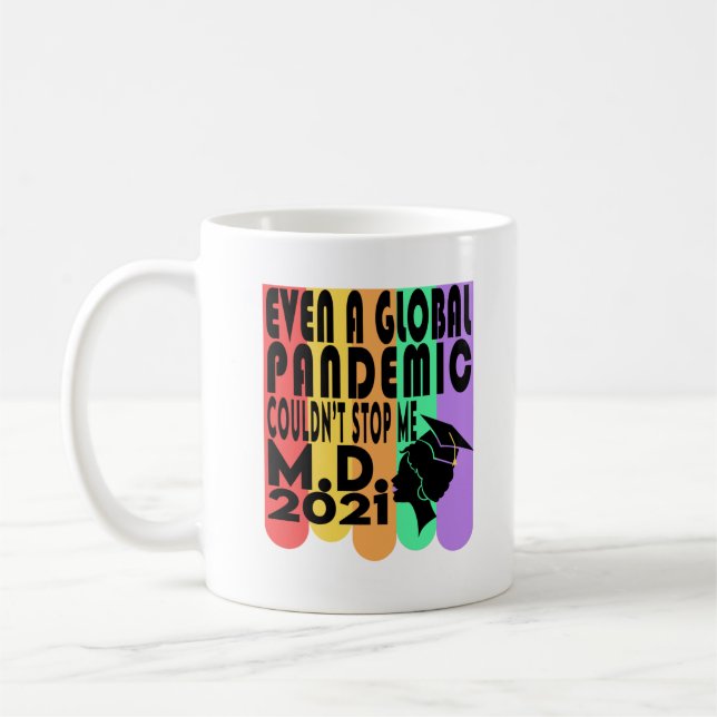 Ärztlicher Med School Abschluss Geschenk 2021 Kaffeetasse (Links)