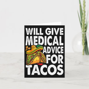 Ärztlicher Rat für Tacos Mexican Cinco De Mayo Doc Karte