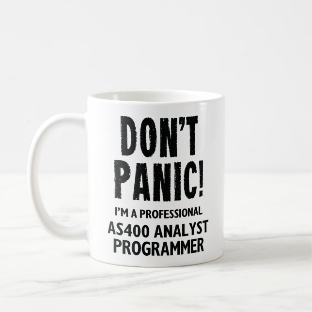 AS400 Analyst Programmer Kaffeetasse (Links)