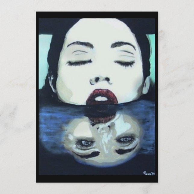 ‘As Above, So Below’ Painting on a Small-Scale Pri Einladung (Vorderseite)