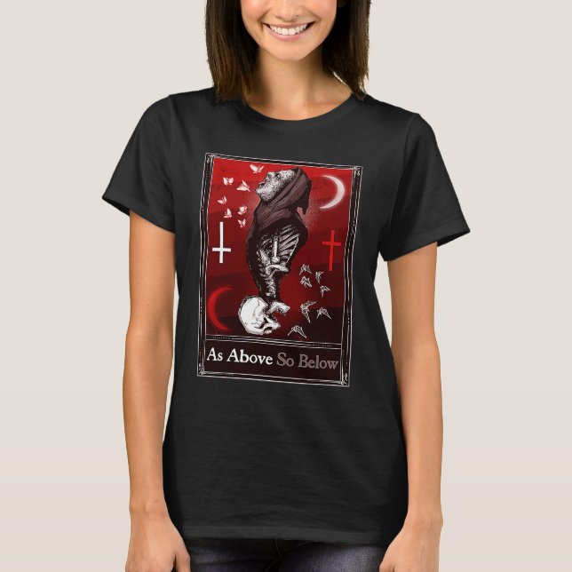 As Above So Below Tarot T-Shirt (Vorderseite)