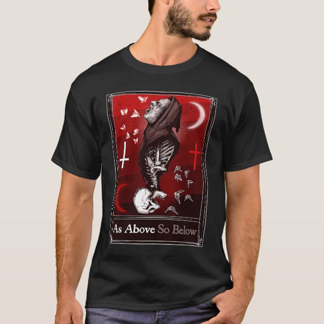 As Above So Below Tarot T-Shirt (Vorderseite)
