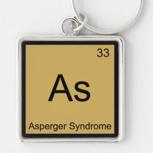 As - Asperger Syndrom Funny Chemistry Element T-Sh Schlüsselanhänger