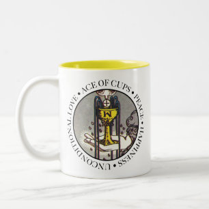 As der Schalen mit Text Zweifarbige Tasse