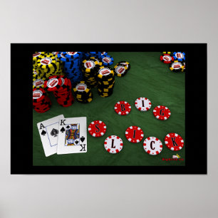 As-König Suited - großes glattes Plakat