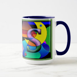 AS Monogramierte, Initialed Coffee Tasse