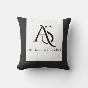 AS Monogramm: Kunst des Lebens Kissen