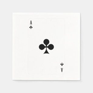 As of Club Playing Card Funny Matching Halloween Serviette