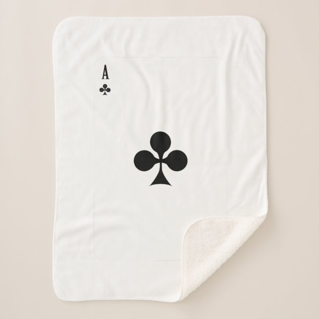 As of Club Playing Card Funny Matching Halloween Sherpadecke (Vorderseite)