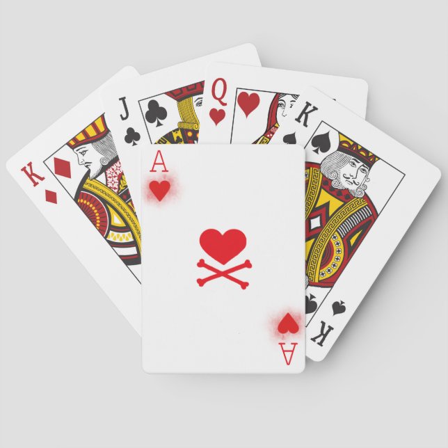 As of Hearts Playing Card Backups Spielkarten (Rückseite)
