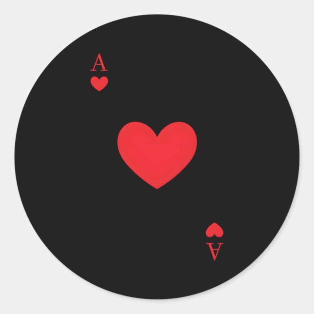 As of the play Cards Halloween Runder Aufkleber (Vorderseite)