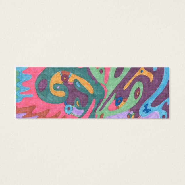 "As One" Abstrakt Art Lesezeichen (Vorderseite)