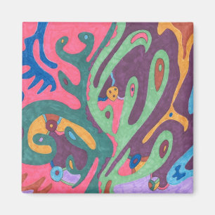 "As One" Abstrakte Kunst Magnet