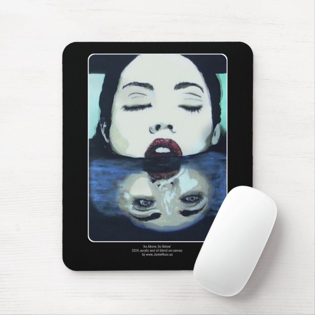 "As Oove So Unow" Gemälde auf einem Mousepad (Mit Mouse)