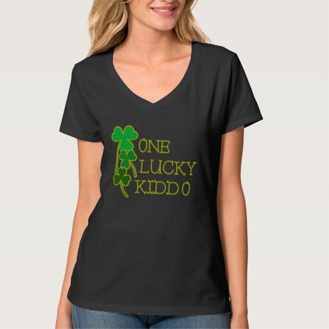 AS tees Fun One Lucky Kiddo Shamrock St Patty Patr (Vorderseite)