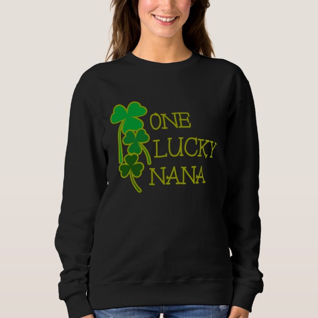 AS tees Fun One Lucky Nana Shamrock St Patty Patri (Vorderseite)