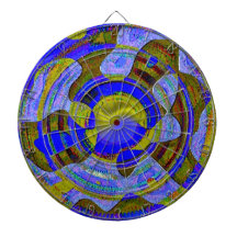 "As the Water Recedes" Metallkäfig Dart Board