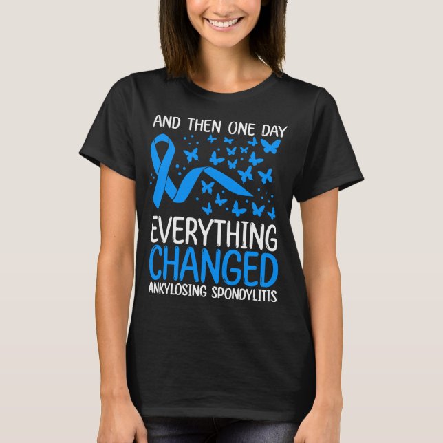 AS Warrior Ribbon Ankylosing Spondylitis Awareness T-Shirt (Vorderseite)