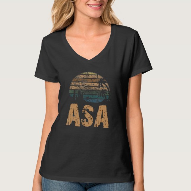ASA Vintage Sunset Distressed T-Shirt (Vorderseite)