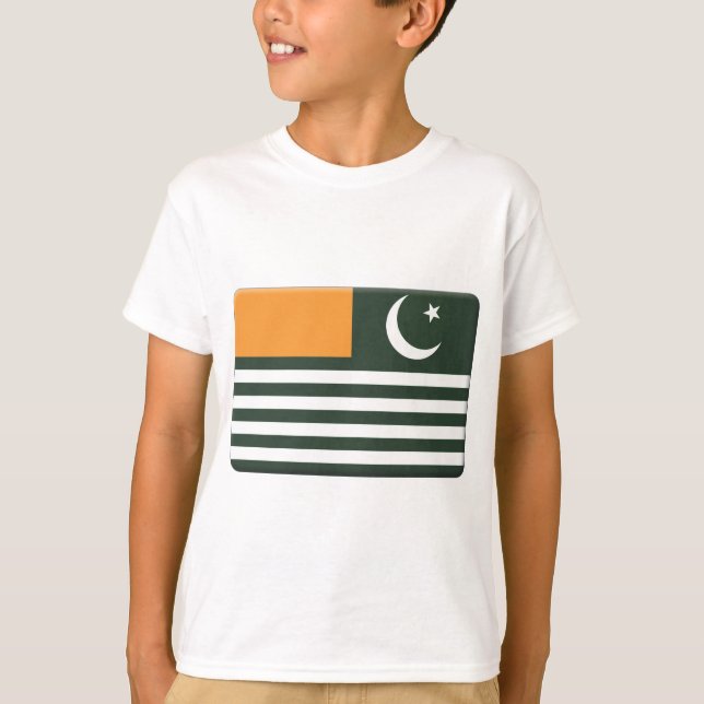 Asad Kaschmir Flagge PERSONIFIZIEREN T-Shirt (Vorderseite)